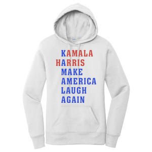 Kamala Harris Madam President Make America Laugh Again 2024 Women's Pullover Hoodie