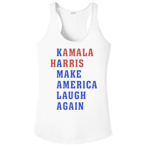 Kamala Harris Madam President Make America Laugh Again 2024 Ladies PosiCharge Competitor Racerback Tank