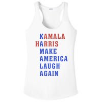 Kamala Harris Madam President Make America Laugh Again 2024 Ladies PosiCharge Competitor Racerback Tank