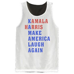 Kamala Harris Madam President Make America Laugh Again 2024 Mesh Reversible Basketball Jersey Tank