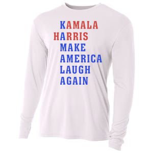 Kamala Harris Madam President Make America Laugh Again 2024 Cooling Performance Long Sleeve Crew