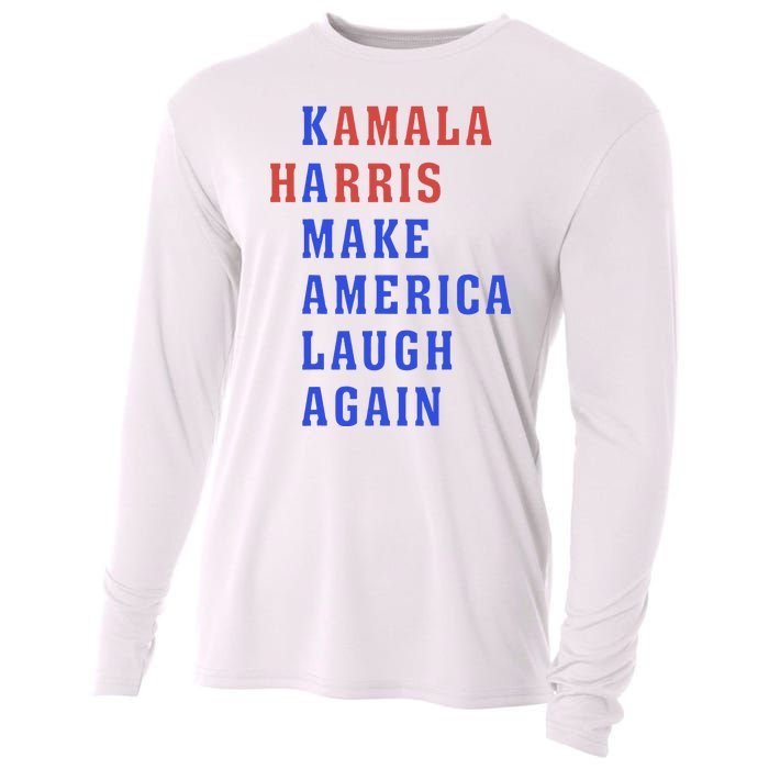 Kamala Harris Madam President Make America Laugh Again 2024 Cooling Performance Long Sleeve Crew