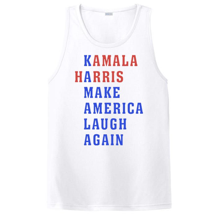 Kamala Harris Madam President Make America Laugh Again 2024 PosiCharge Competitor Tank