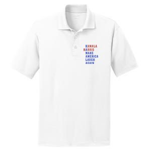 Kamala Harris Madam President Make America Laugh Again 2024 PosiCharge RacerMesh Polo