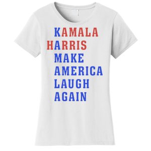 Kamala Harris Madam President Make America Laugh Again 2024 Women's T-Shirt