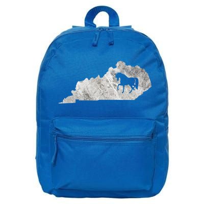Kentucky Horse Map Horseback Riding Equestrian Racing Gift 16 in Basic Backpack