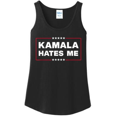 Kamala Hates Me Trump 2024 American Elections Ladies Essential Tank