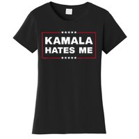 Kamala Hates Me Trump 2024 American Elections Women's T-Shirt