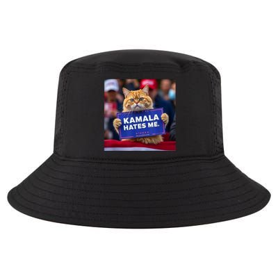 Kamala Hates Me Funny Political Saying Cat Lover Cool Comfort Performance Bucket Hat