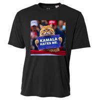 Kamala Hates Me Funny Political Saying Cat Lover Cooling Performance Crew T-Shirt