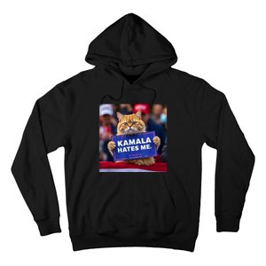 Kamala Hates Me Funny Political Saying Cat Lover Hoodie