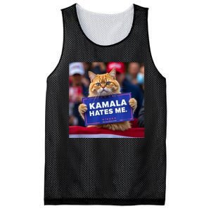 Kamala Hates Me Funny Political Saying Cat Lover Mesh Reversible Basketball Jersey Tank