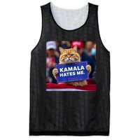 Kamala Hates Me Funny Political Saying Cat Lover Mesh Reversible Basketball Jersey Tank