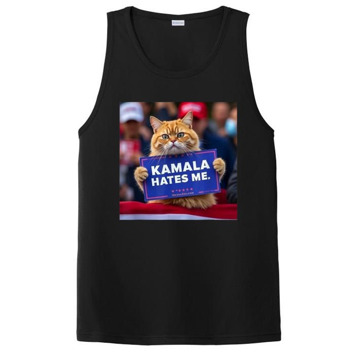 Kamala Hates Me Funny Political Saying Cat Lover PosiCharge Competitor Tank