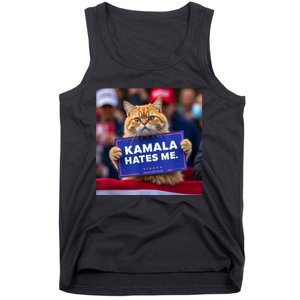 Kamala Hates Me Funny Political Saying Cat Lover Tank Top