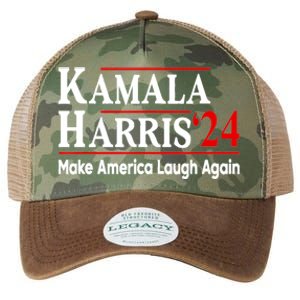 Kamala Harris Make America Laugh Again Gift Legacy Tie Dye Trucker Hat