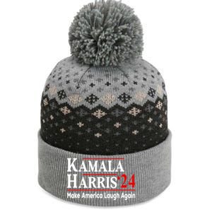 Kamala Harris Make America Laugh Again Gift The Baniff Cuffed Pom Beanie