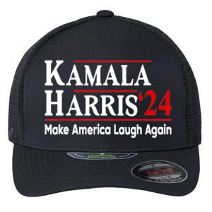 Kamala Harris Make America Laugh Again Gift Flexfit Unipanel Trucker Cap