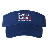 Kamala Harris Make America Laugh Again Gift Valucap Bio-Washed Visor