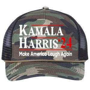 Kamala Harris Make America Laugh Again Gift Retro Rope Trucker Hat Cap