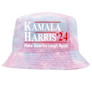 Kamala Harris Make America Laugh Again Gift Tie-Dyed Bucket Hat