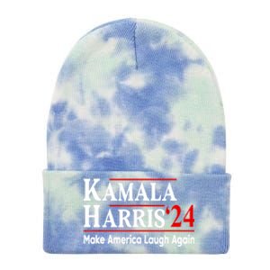 Kamala Harris Make America Laugh Again Gift Tie Dye 12in Knit Beanie