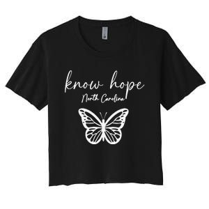 Know Hope North Carolina Banner 1 2 & 3 Women's Crop Top Tee