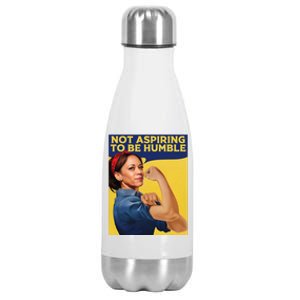 Kamala Harris Not Aspiring To Be Humble Stainless Steel Insulated Water Bottle