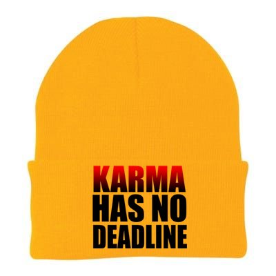 Karma Has No Deadline Knit Cap Winter Beanie