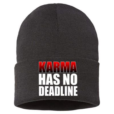 Karma Has No Deadline Sustainable Knit Beanie