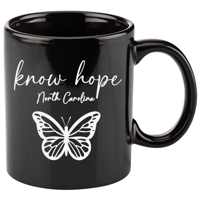 Know Hope North Carolina Banner 1 11oz C Handle Ceramic Mug
