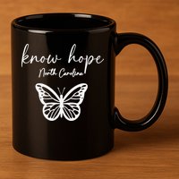 Know Hope North Carolina Banner 1 11oz C Handle Ceramic Mug