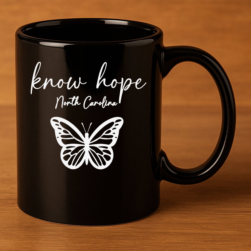 Know Hope North Carolina Banner 1 11oz C Handle Ceramic Mug