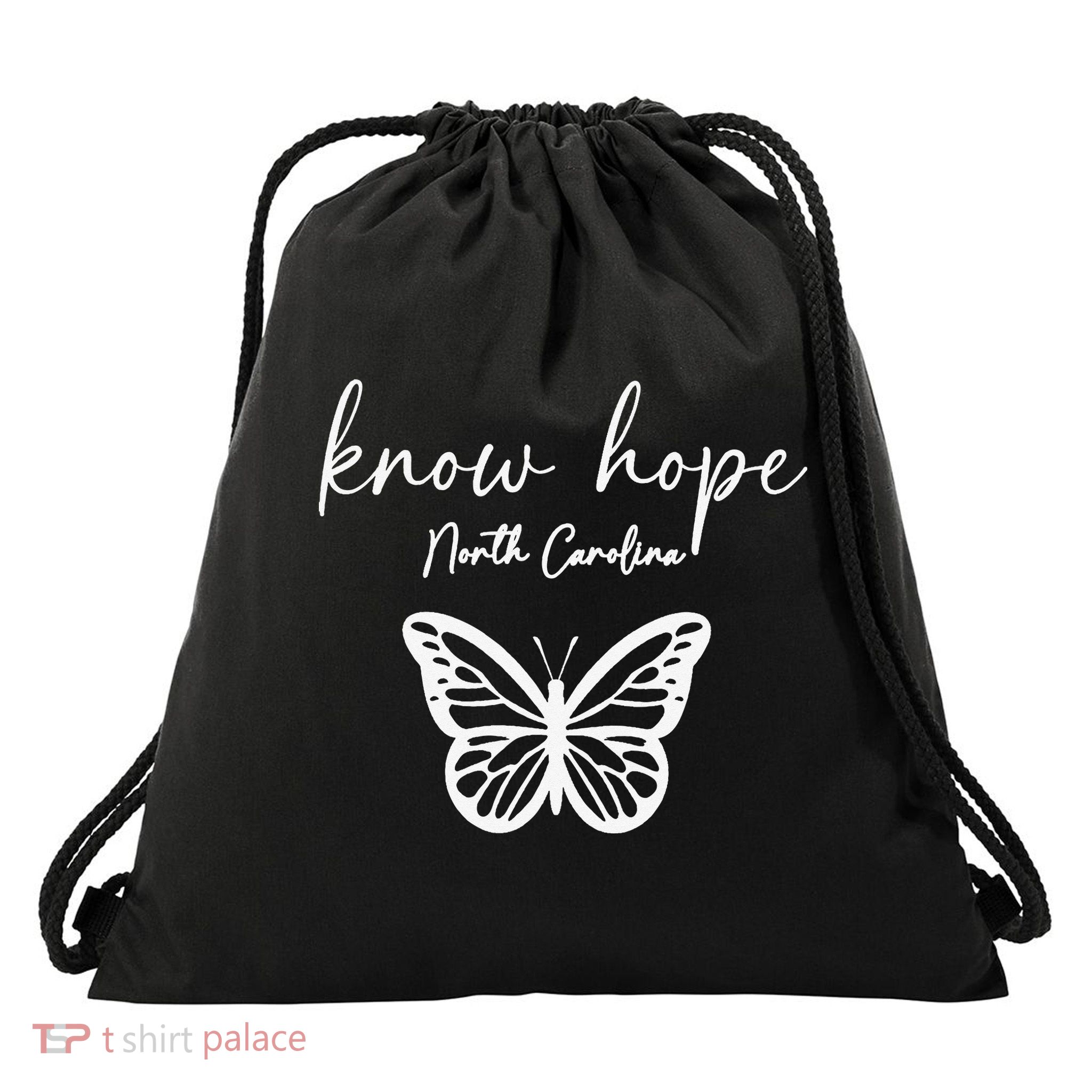 Know Hope North Carolina Banner 1 Drawstring Bag