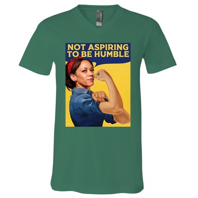 Kamala Harris Not Aspiring To Be Humble V-Neck T-Shirt