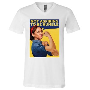 Kamala Harris Not Aspiring To Be Humble V-Neck T-Shirt