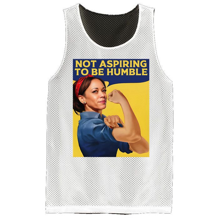 Kamala Harris Not Aspiring To Be Humble Mesh Reversible Basketball Jersey Tank