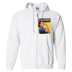 Kamala Harris Not Aspiring To Be Humble Full Zip Hoodie