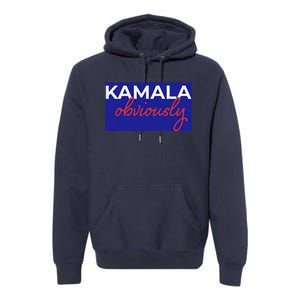 Kamala Harris Obviously Premium Hoodie