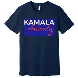 Kamala Harris Obviously Premium T-Shirt