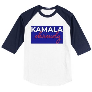 Kamala Harris Obviously Baseball Sleeve Shirt