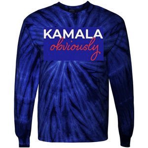 Kamala Harris Obviously Tie-Dye Long Sleeve Shirt