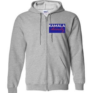 Kamala Harris Obviously Full Zip Hoodie