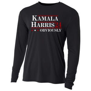 Kamala Harris Obviously 2024 Cooling Performance Long Sleeve Crew