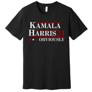 Kamala Harris Obviously 2024 Premium T-Shirt