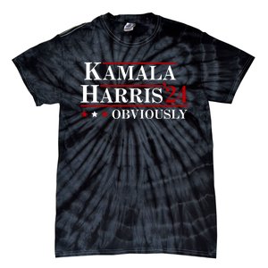 Kamala Harris Obviously 2024 Tie-Dye T-Shirt