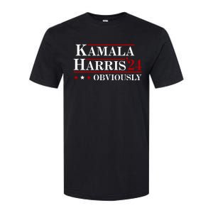 Kamala Harris Obviously 2024 Softstyle CVC T-Shirt