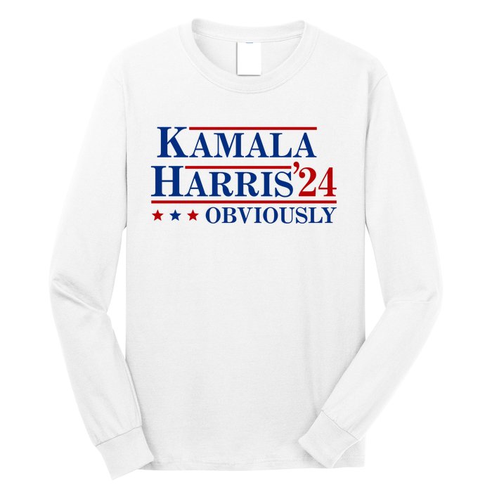 Kamala Harris Obviously 2024 Long Sleeve Shirt