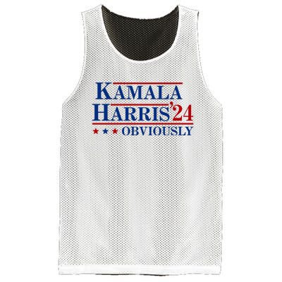 Kamala Harris Obviously 2024 Mesh Reversible Basketball Jersey Tank