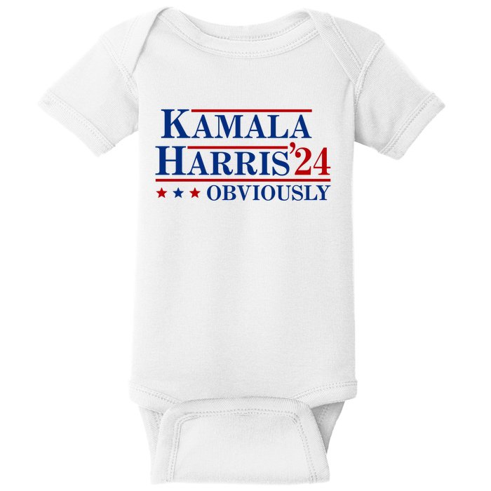 Kamala Harris Obviously 2024 Baby Bodysuit